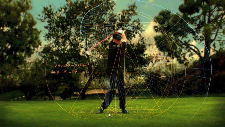 Phil Mickelson's golf swing, with equations