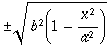  b^2(1 - x^2/a^2)^(1/2)