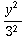 y^2/3^2