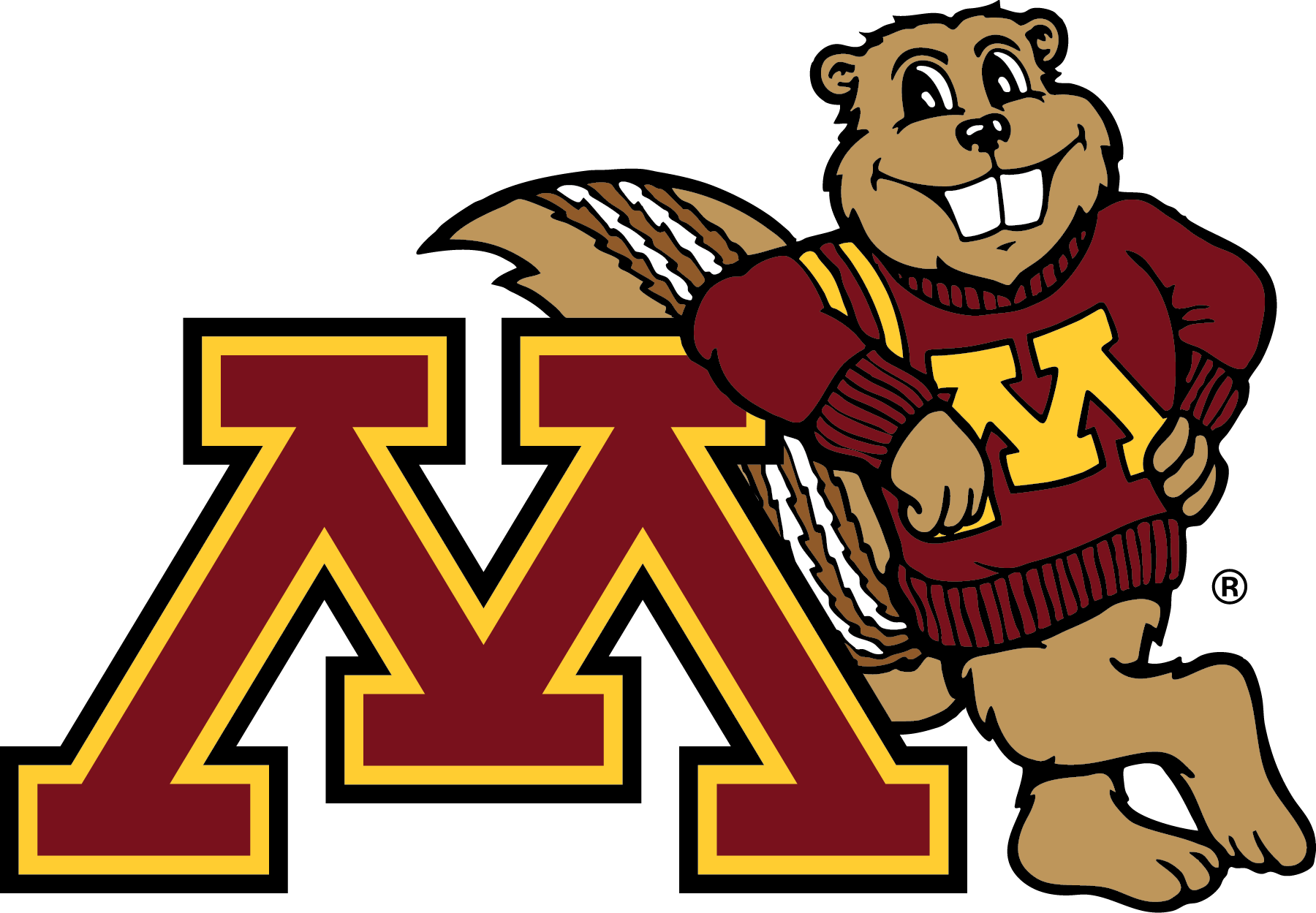 UMN logo with Goldy Gopher leaning on the UMN 'Block M'