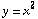 y = x^2