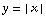 y = | x |