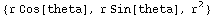 {r Cos[theta], r Sin[theta], r^2}