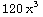 120 x^3