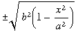  b^2(1 - x^2/a^2)^(1/2)