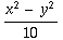 (x^2 - y^2)/10