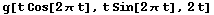 g[t Cos[2 π t], t Sin[2 π t], 2 t]