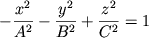 Hyperboloid (2Sh) Equation